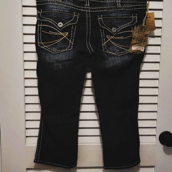 SILVER Jeans Women's McKenzie Capri size 34 Blue Denim NEW NWT - Picture 2 of 9